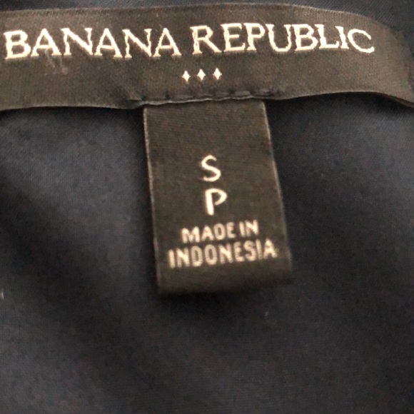 Banana Republic navy blue blouse size small - Picture 3 of 4